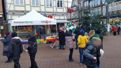 Infostand Weihnachtsmarkt