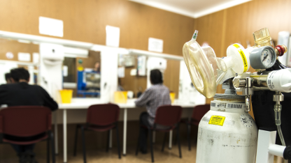 Blick in einen Drogenkonsumraum